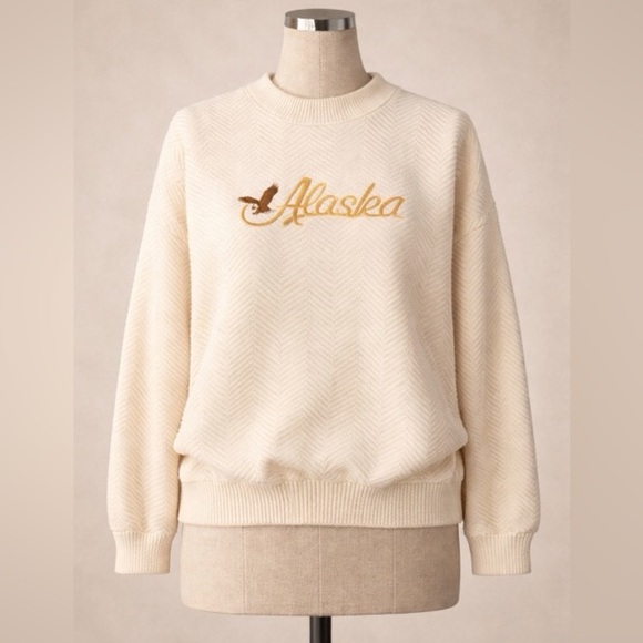 Andrew Rohan Sweaters - Vintage Andrew Rohan “Alaska” 100% Cotton Crewneck Sweater Made in USA Small USA